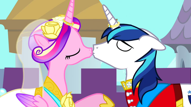 http://img2.wikia.nocookie.net/__cb20131101131531/mlp/images/thumb/4/48/Cadance_and_Shining_Armor_post_wedding_kiss_S2E26.png/640px-Cadance_and_Shining_Armor_post_wedding_kiss_S2E26.png