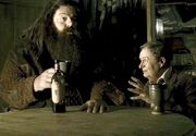 Hagrid y Slughorn