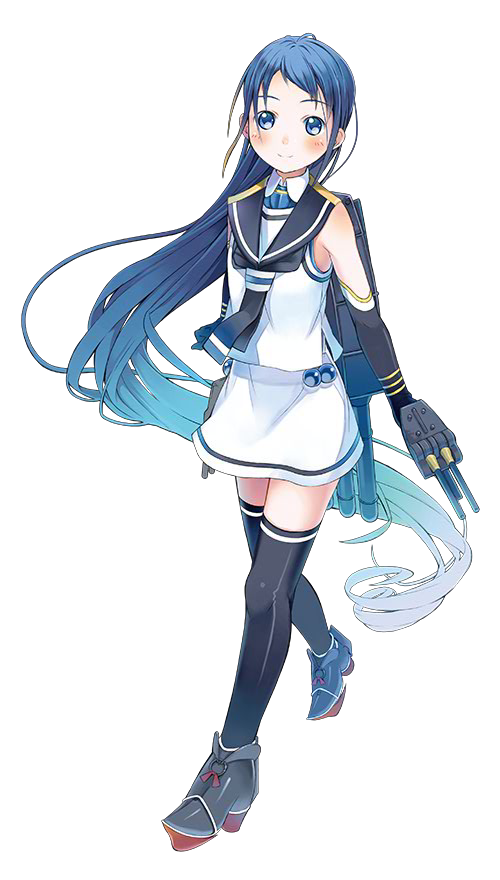 Safebooru 1girl Amamiya Chiharu Black Gloves Black Legwear Blue Eyes Blue Hair Blush Elbow