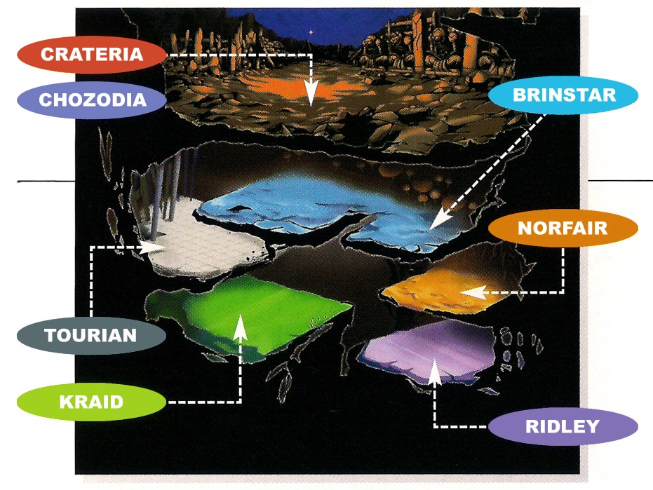 Metroid: Zero Mission map