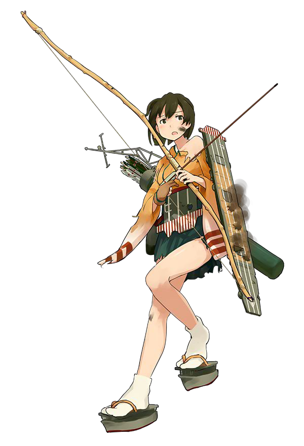 Safebooru 1girl Archery Arrow Blush Bow Weapon Breasts Brown Eyes Brown Hair Clog Sandals 0395