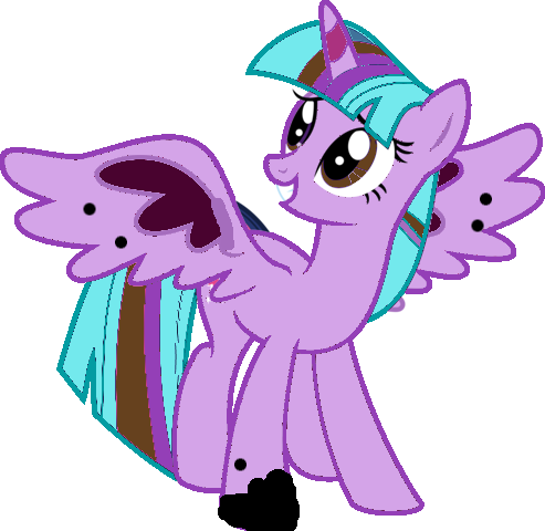 purple alicorn twilight sparkle flying vector course two