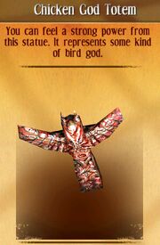 Chicken god totem