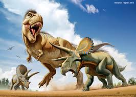 T rex vs Triceratops