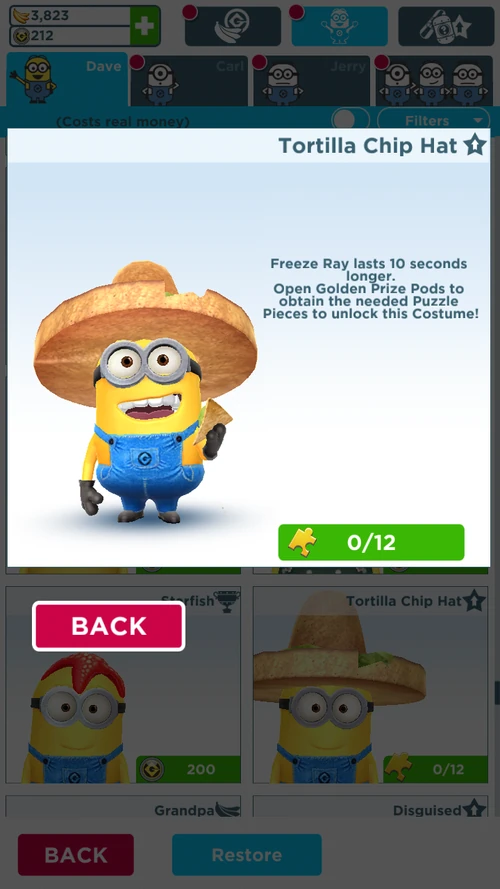 Tortilla Chip Hat Minion Despicable Me Wiki Wikia