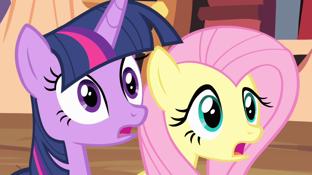 Image - Fluttershy and Twilight confused S4E16.png | My 