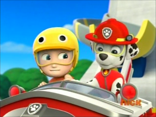 paw patrol riding chase