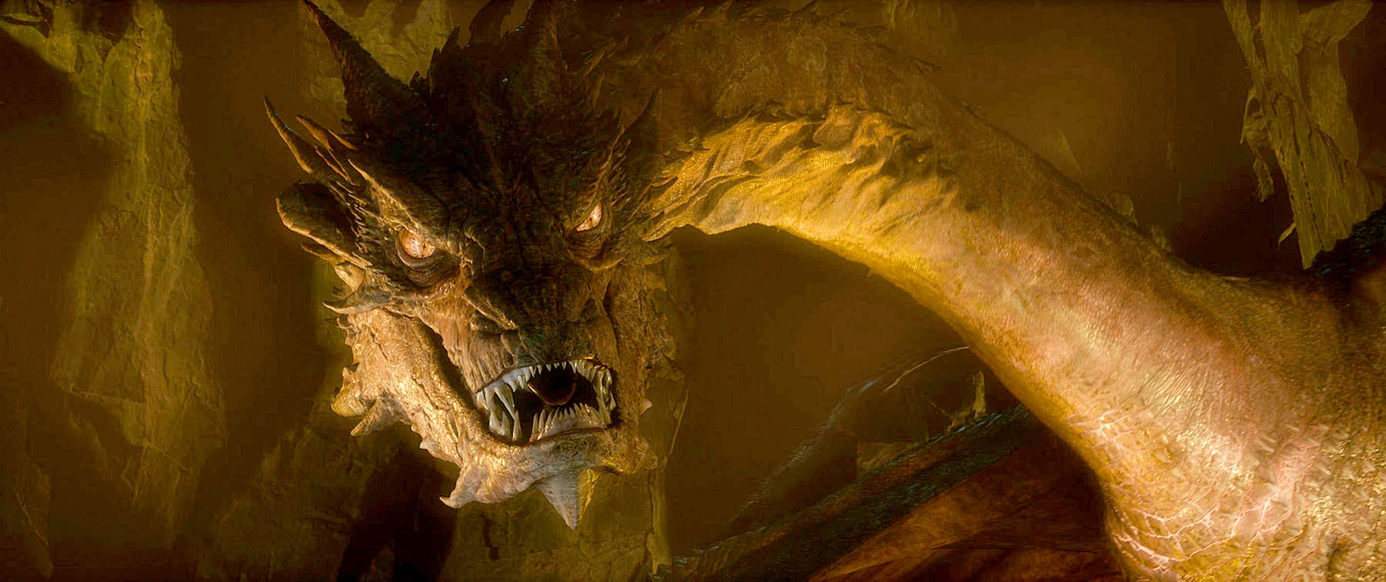 smaug in molten gold