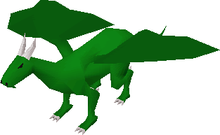best place to hunt green dragons old school runescape