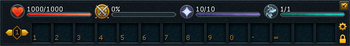 Empty action bar