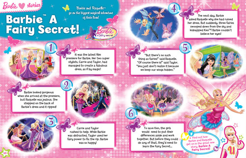 barbie a fairy secret story book