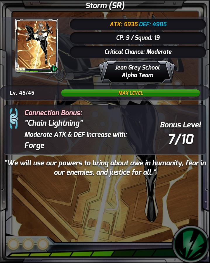Storm - X-Men: Battle Of The Atom Mobile Game Wiki