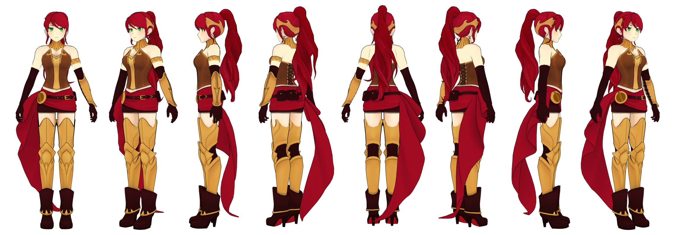 pyrrha rwby figure