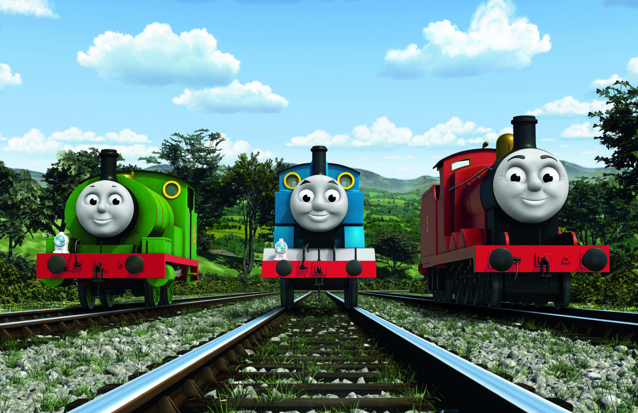 Image - Thomas,PercyandJamesCGIpromo.jpg - Thomas The Tank Engine Wikia