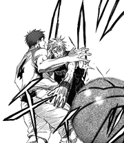 Kuroko steals the ball from Akashi