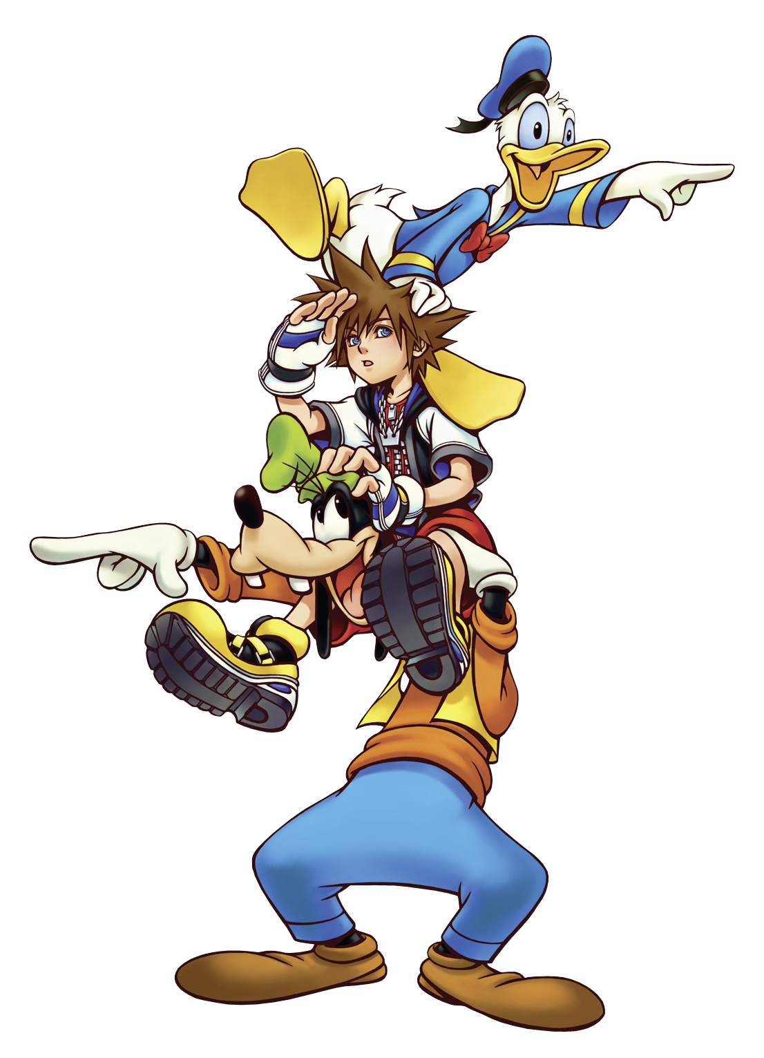 Image - Sora, Donald And Goofy (Art) KHI.png - Disney Wiki