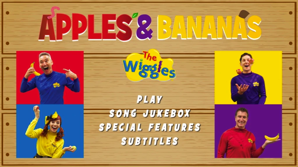 Apples and Bananas (DVD Menu) Wigglepedia Wikia