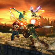 SSBB fight render with Zamus