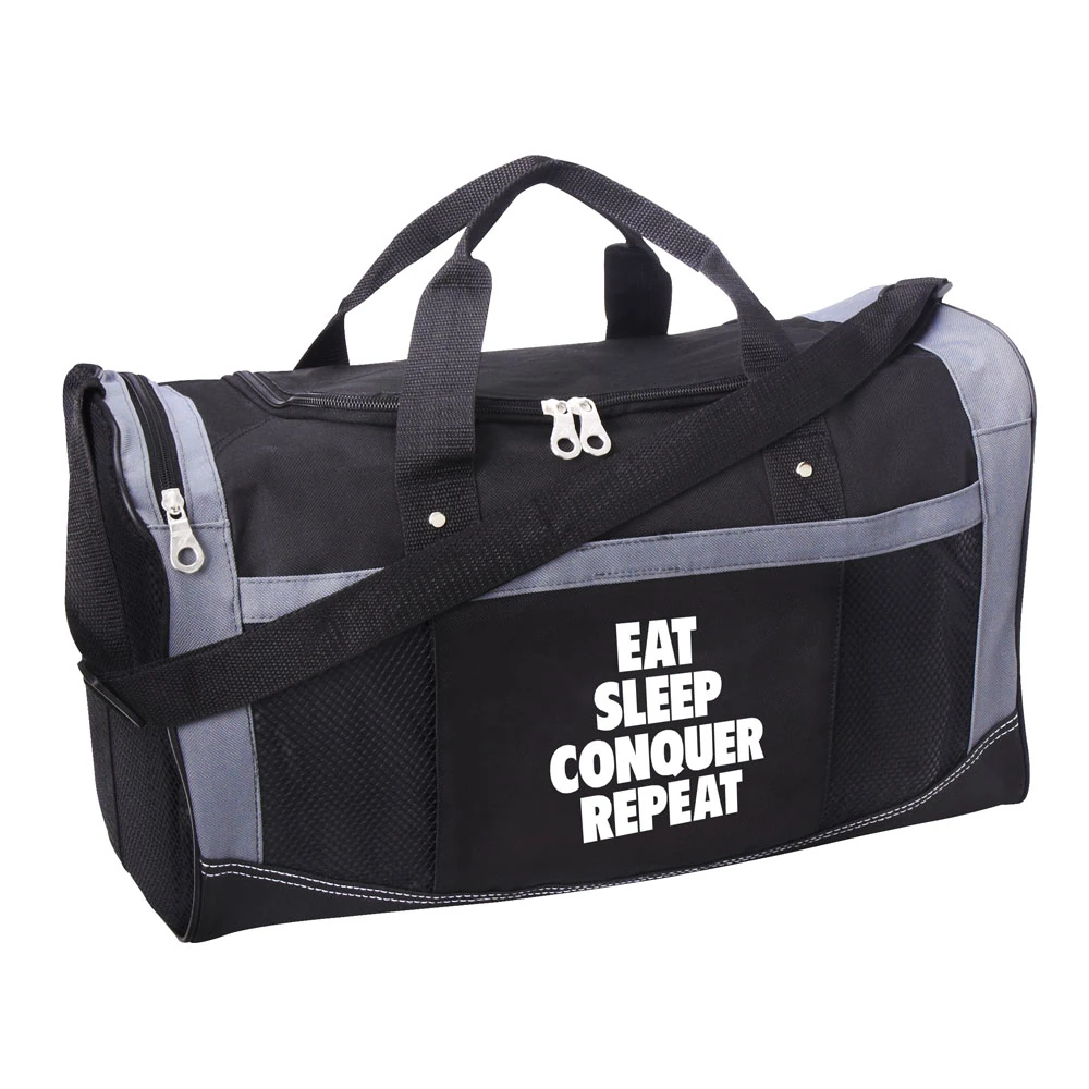 Brock Lesnar "Eat, Sleep, Conquer, Repeat" Gym Bag Pro Wrestling Wiki