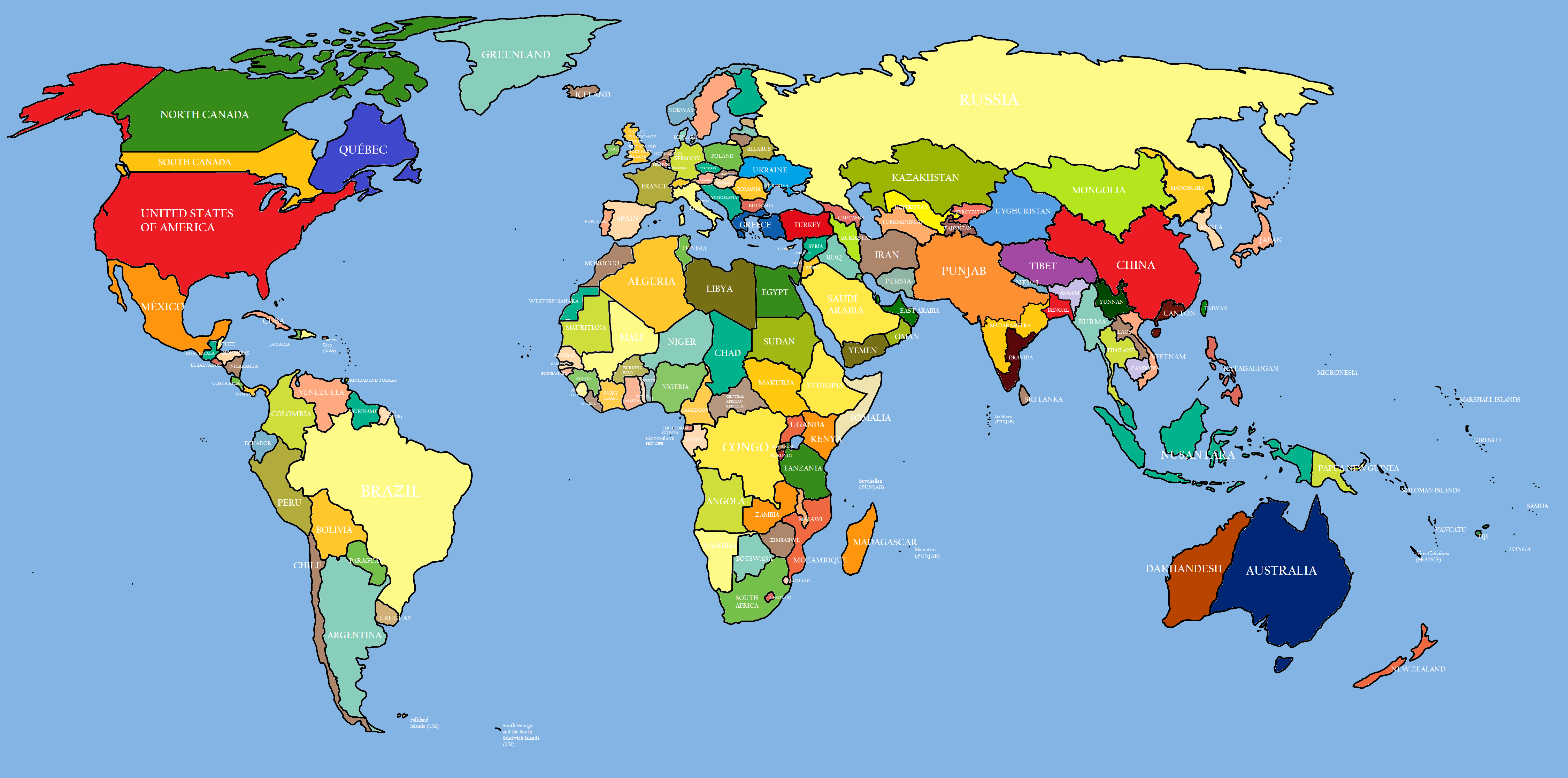 Image - World Map (Ranjit Singh Lives).png - Alternative History