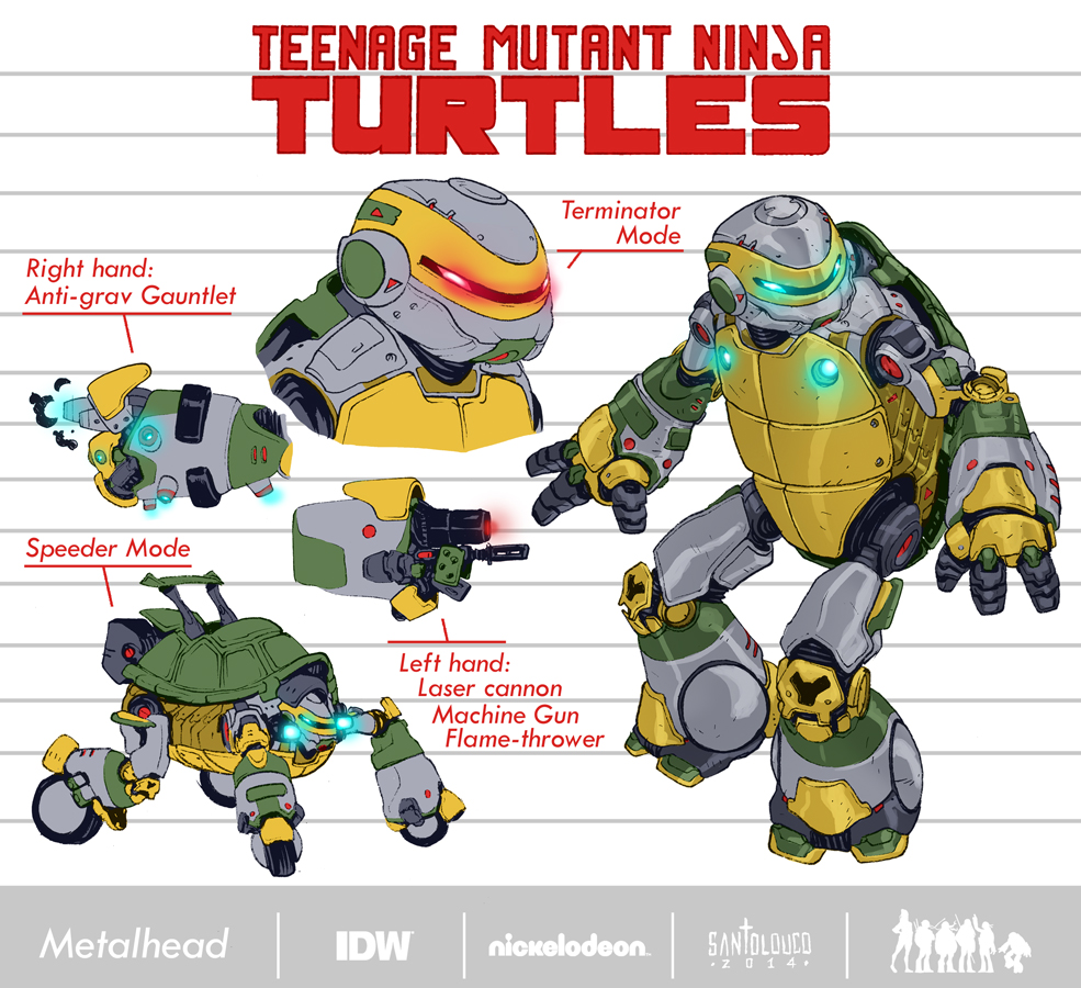 tmnt 2012 metalhead rewired