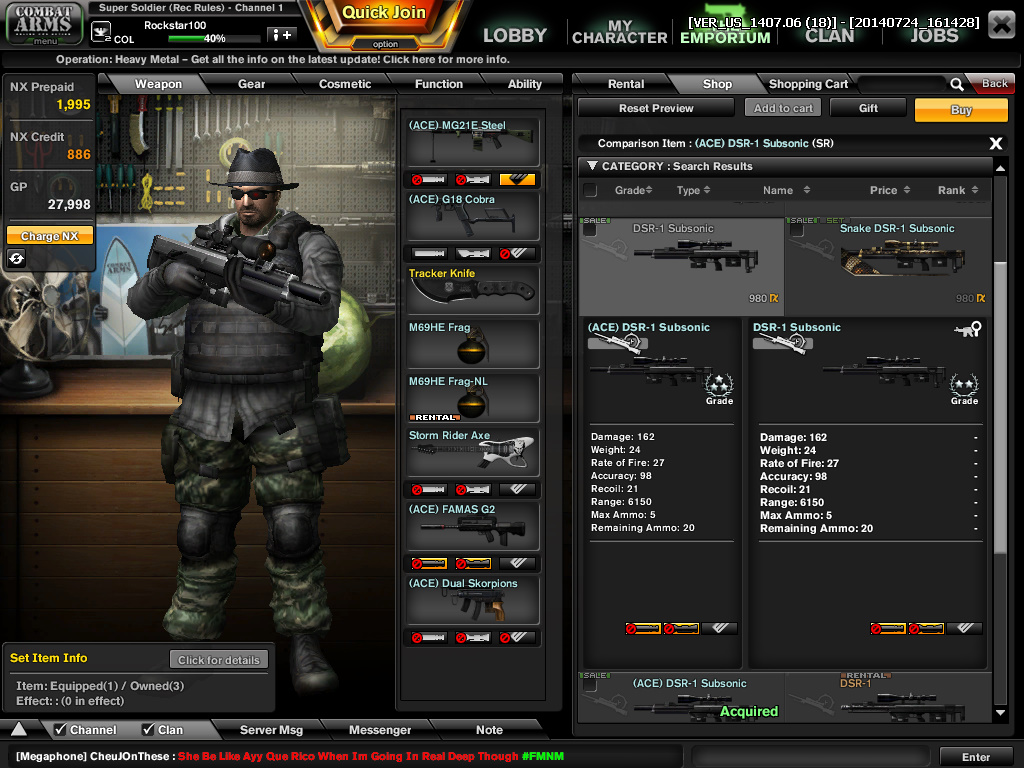 Combat Arms Reboot ACE_Weapon_Compare_Ex.4