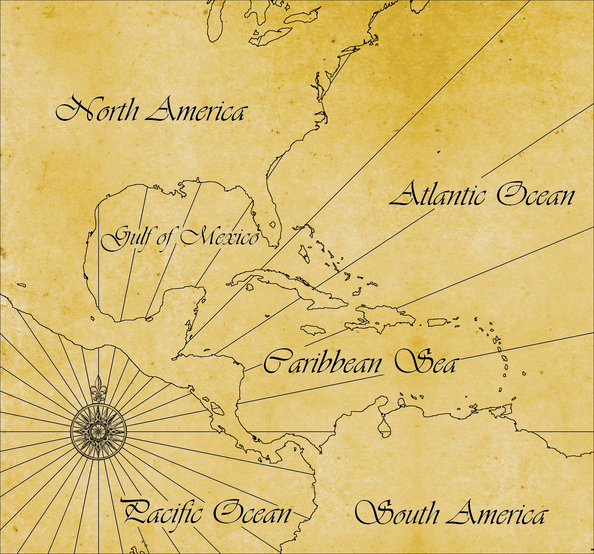 the pirate caribbean hunt map