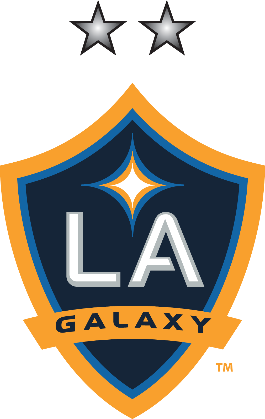 File:LA Galaxy logo (two silver stars).png