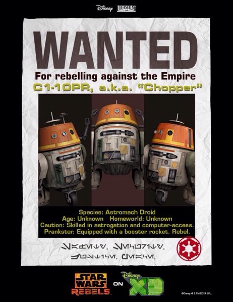 Image - Chopper's Wanted Poster.jpg - Star Wars Rebels Wiki