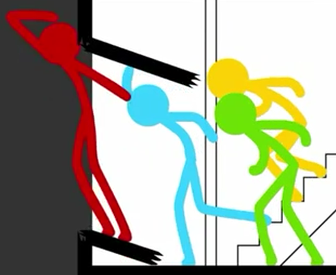 stick figure fight