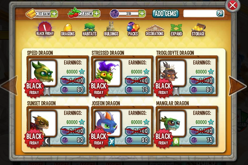 Black Friday Day 2 ! Dragon City Wiki