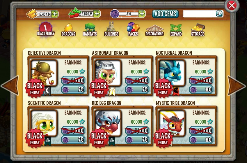 Black Friday Day 4 ! Dragon City Wiki