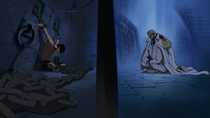 Ace and Garp in Impel Down