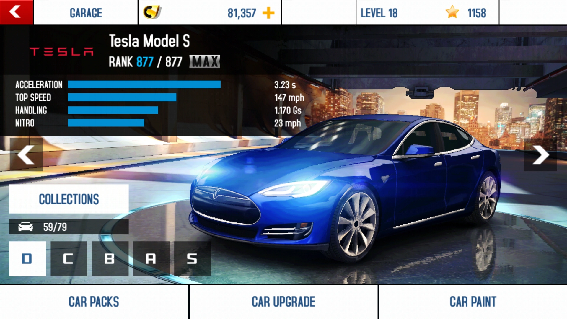 Get Asphalt 8 Tesla Roadster Background