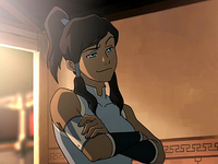 Korra presumiendo