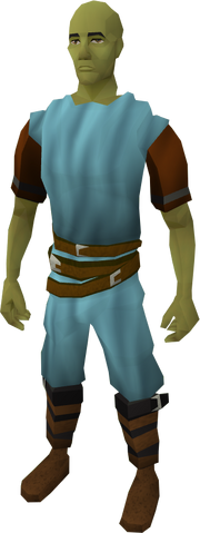 Green skin equipped