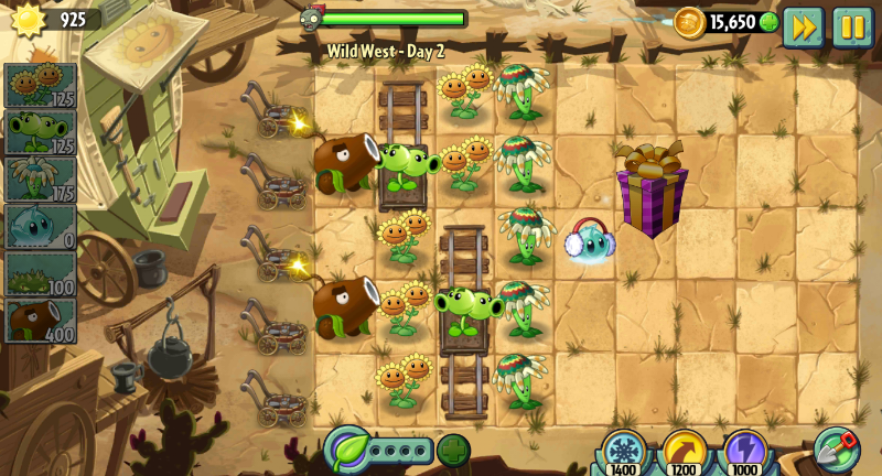 plants vs zombies 2 wild west day 18