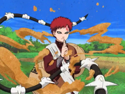 Gaara deflecting Kimimaro's attack