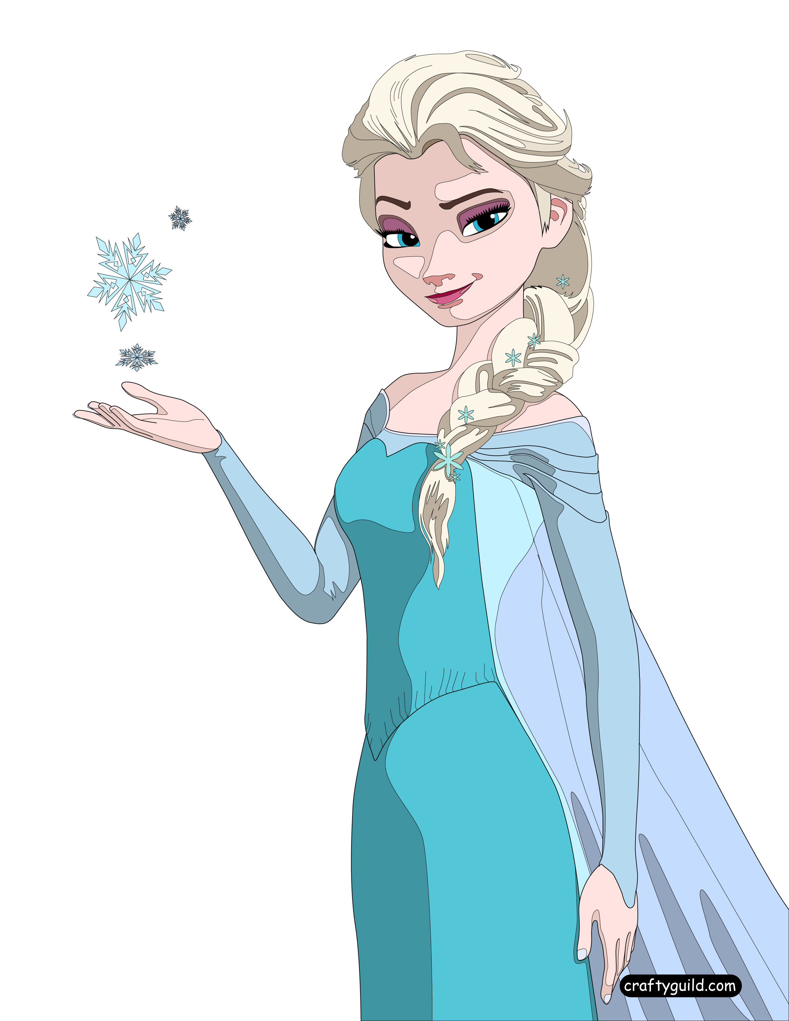 Image Frozen elsa coloring pagejpg Disney Wiki