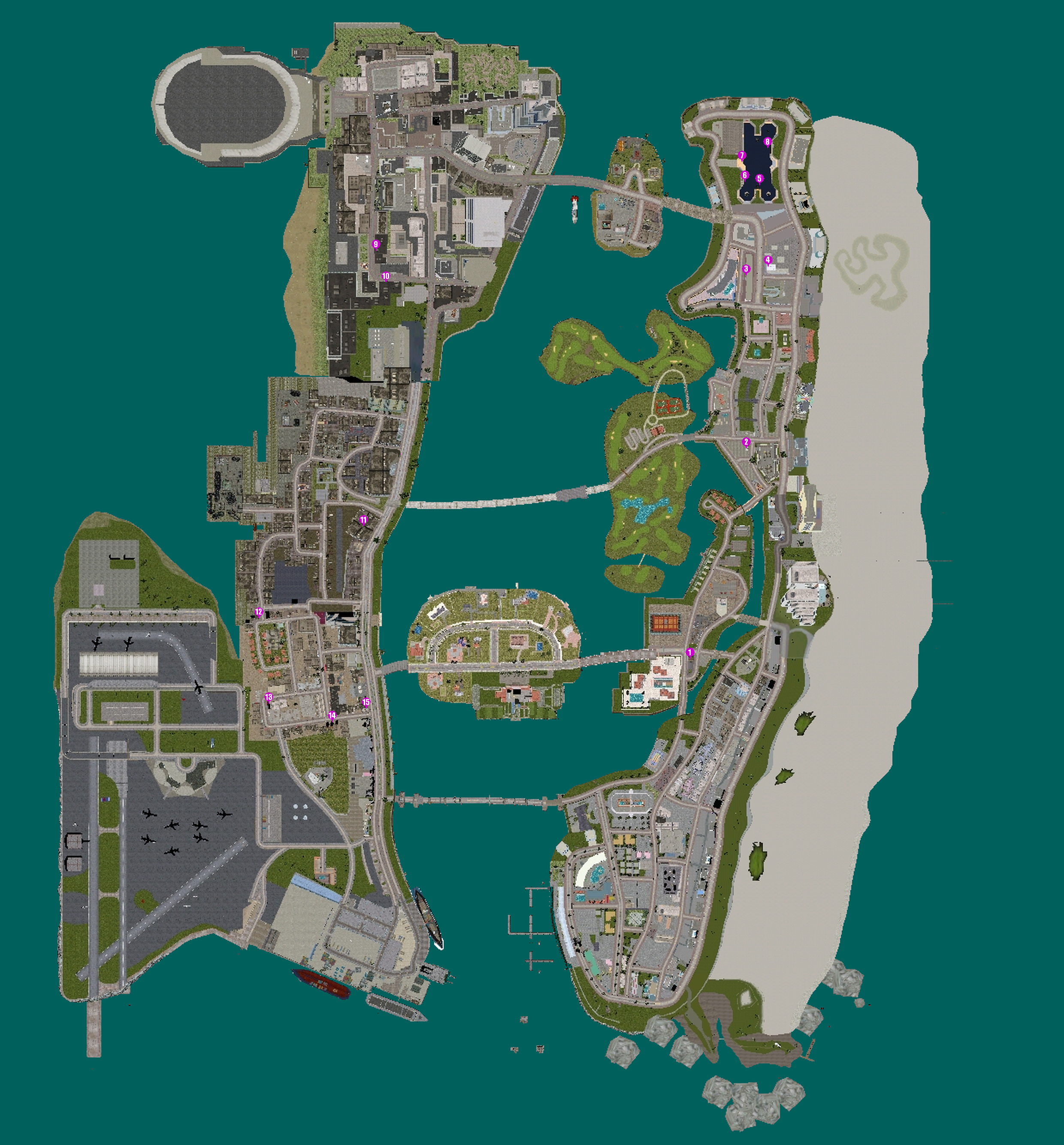 How does the Watch Dogs world map compare to GTA 5's Los Santos