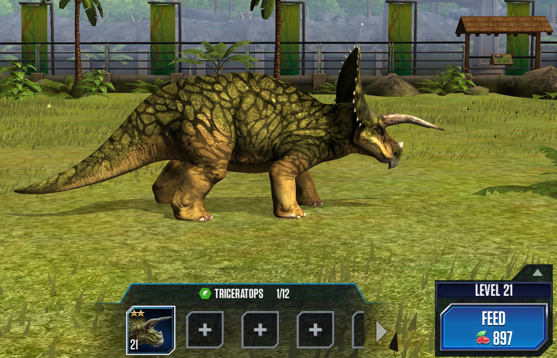 jurassic world evolution triceratops