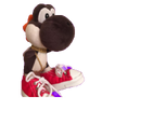 black yoshi plush sml