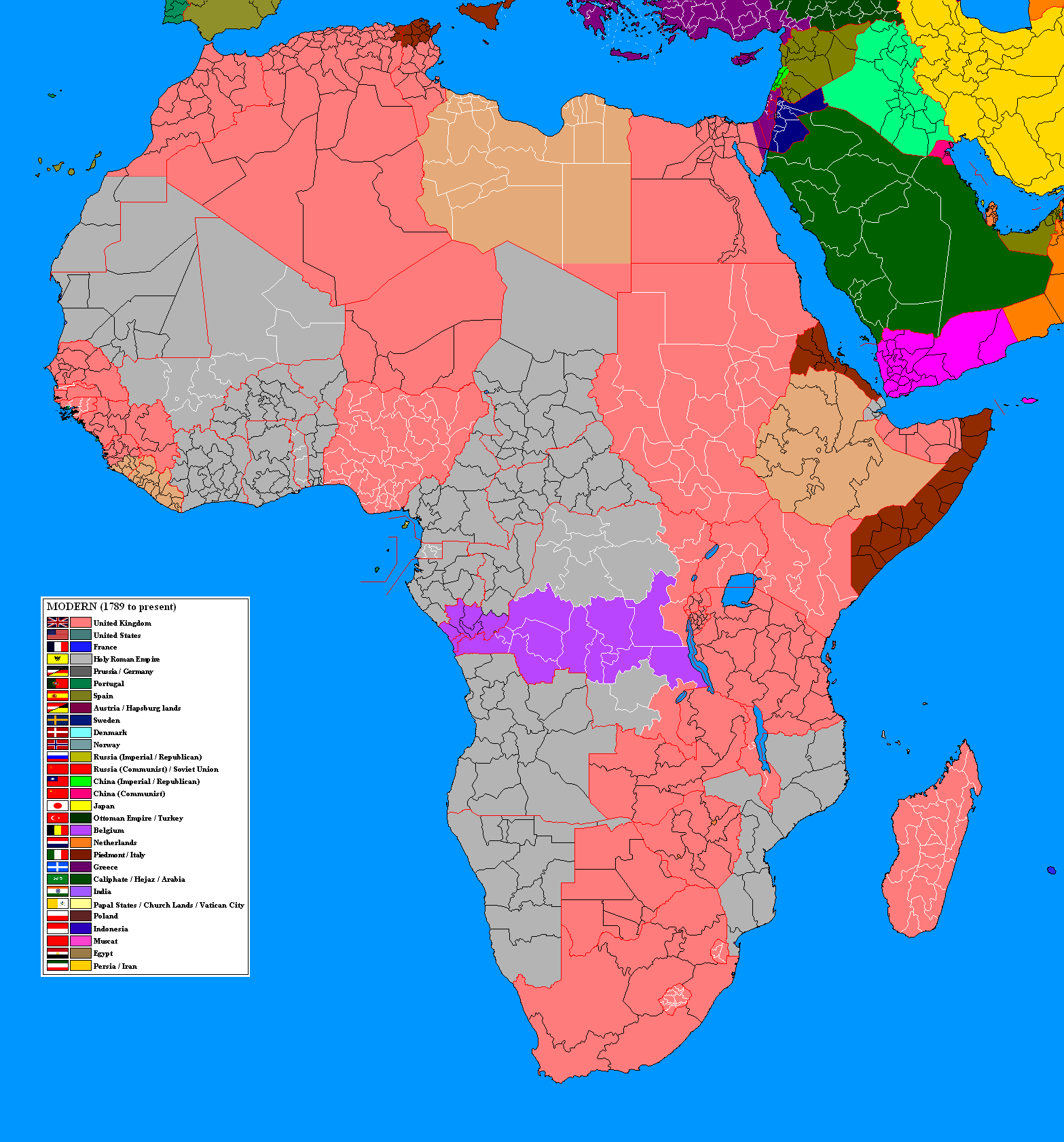 Image - ATL Africa Colonies by 1919.png - Alternative History