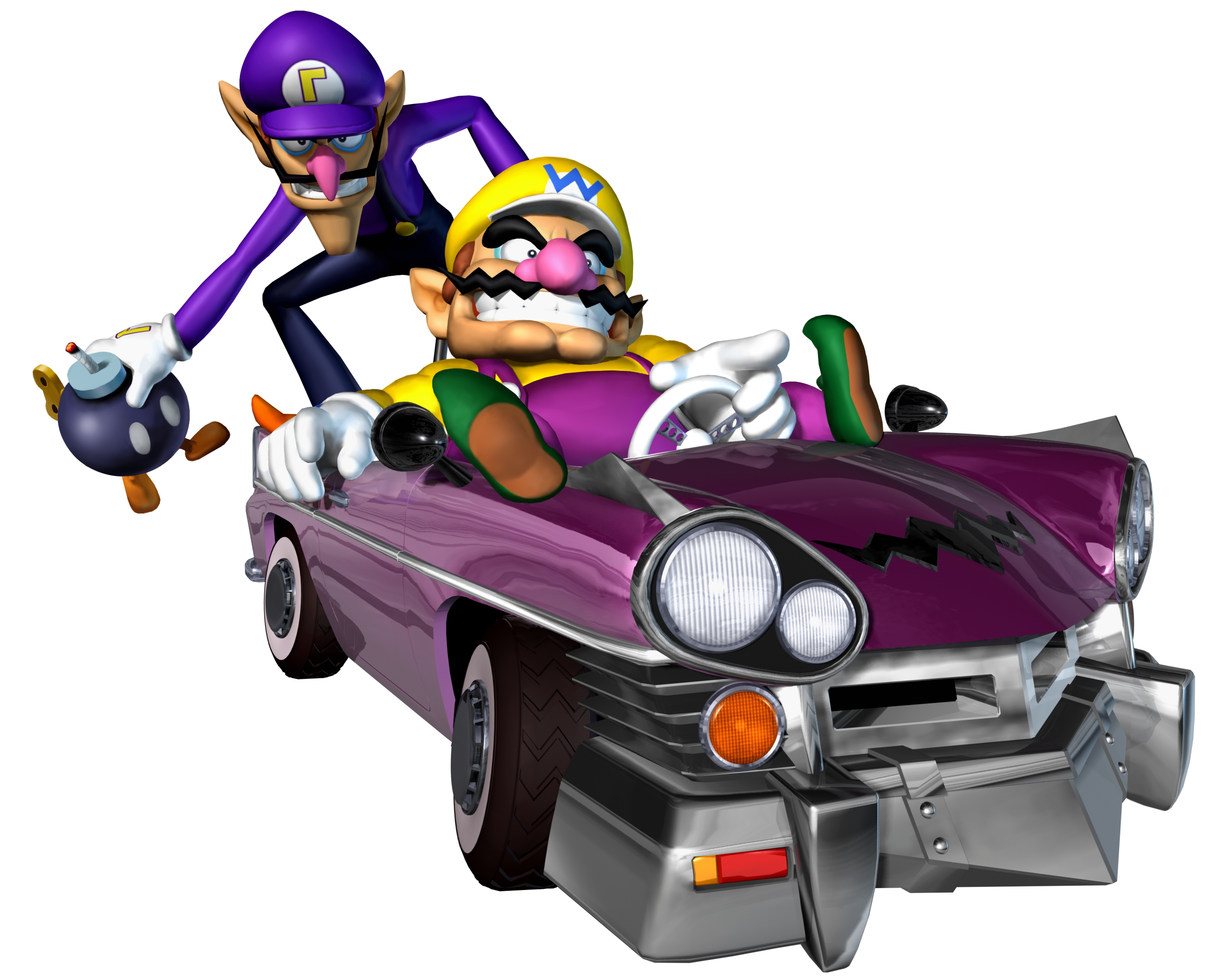 Waluigi - Mario Kart: Double Dash!! Wiki