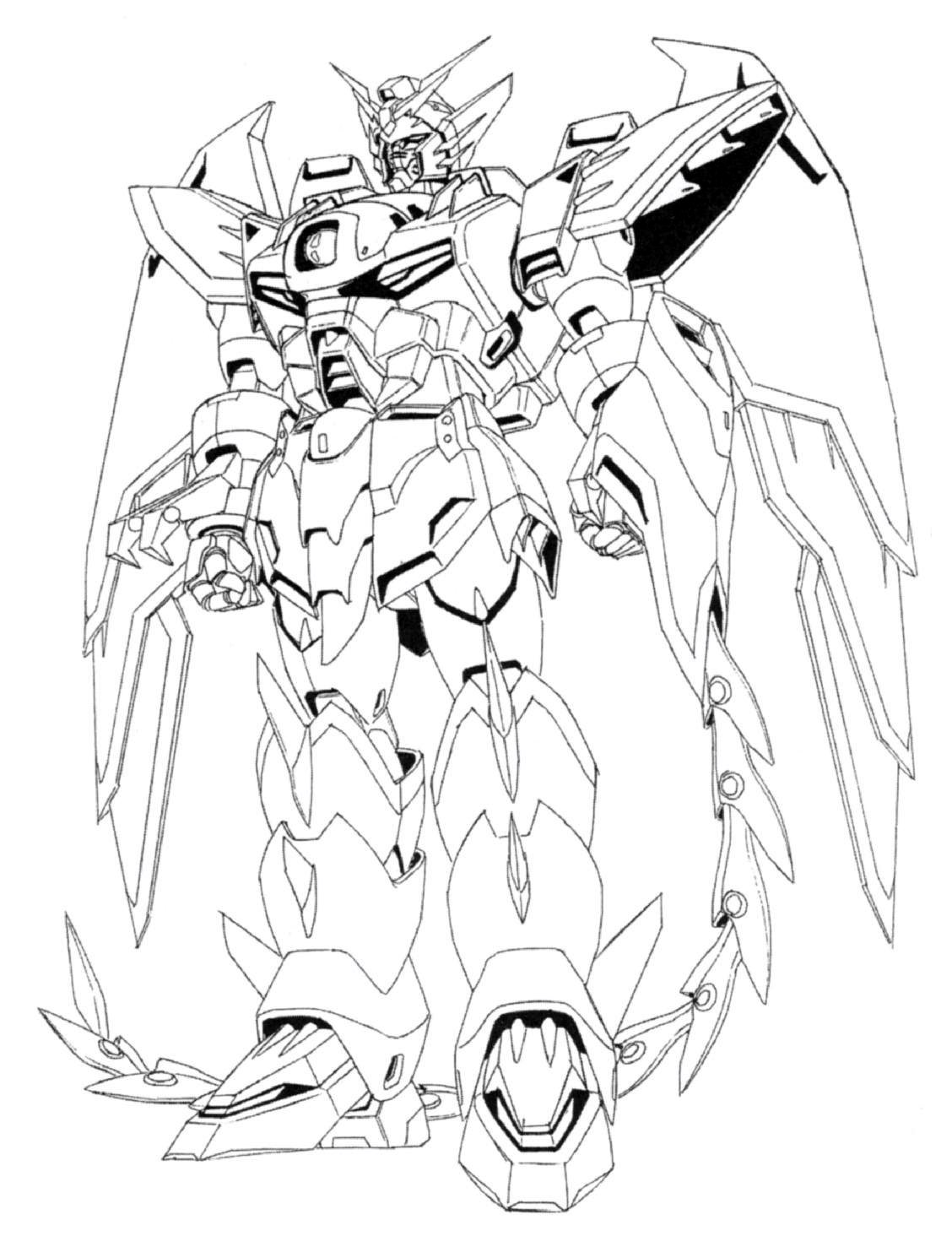 Image - OZ-13MS Gundam Epyon Front View Lineart.jpg - Gundam Wiki