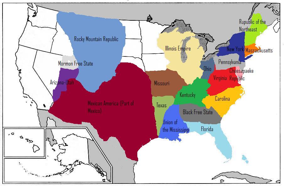 Image - Divided states of America.jpg - Alternative History