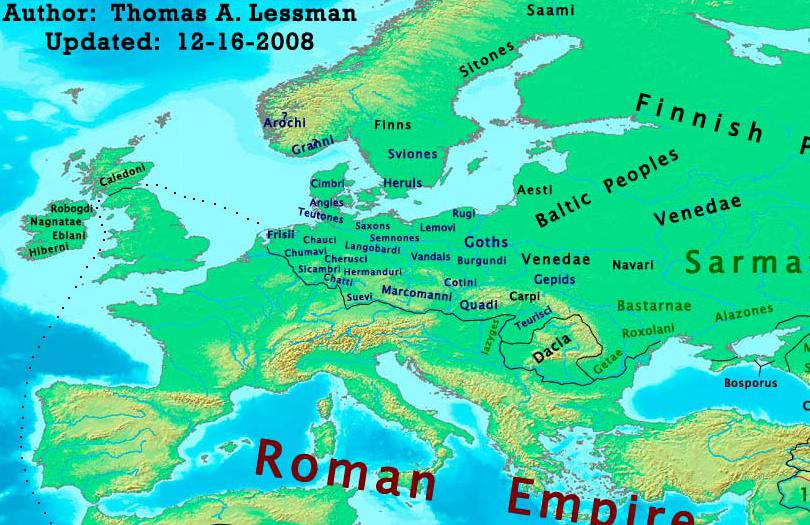 Image - Europe-100ad.jpg - Wiki Atlas of World History