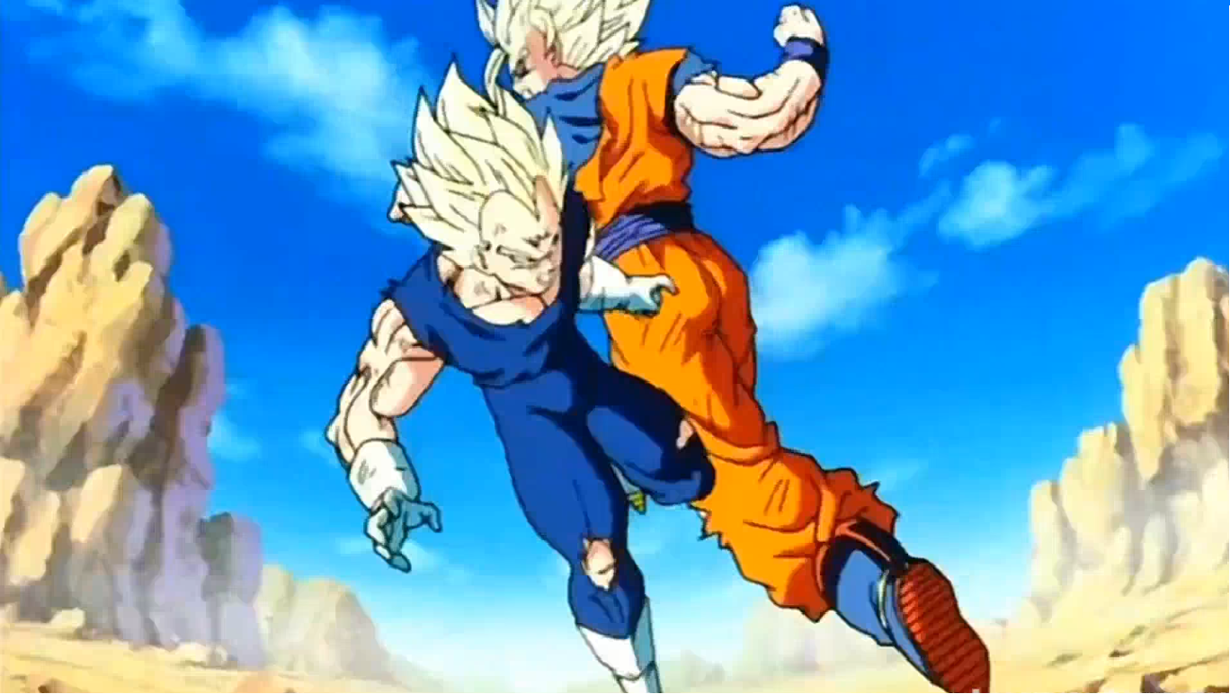 Goku fighting gif