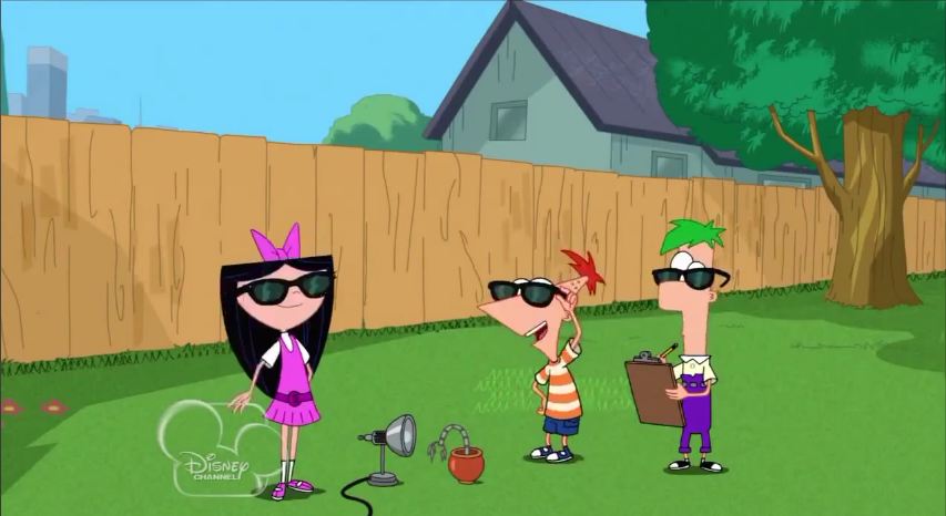 Image - Phineas, Ferb, and Isabella with sunglasses.jpg - Disney Wiki ...