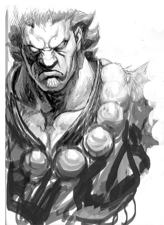 Image - SFIV PC Concept Art Gouki 02.jpg - The Street Fighter Wiki ...